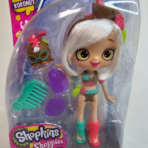 Moose Toys Shopkins Shoppies Kokonut Beach Style Doll & Exclusive Figure NEW - Picture 3 of 7